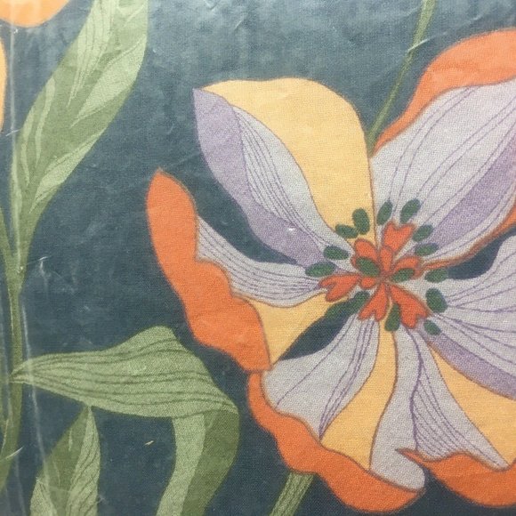 new 2-pc NAVY Wild Sage Julianna Floral Reversible Twin /Twin XL Comforter Set - Picture 8 of 10